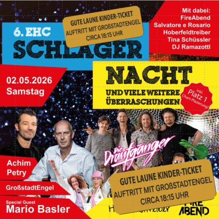 Ticket "Gute Laune auf der Schlager-Nacht" mit GroßstadtEngel am 2.5.26